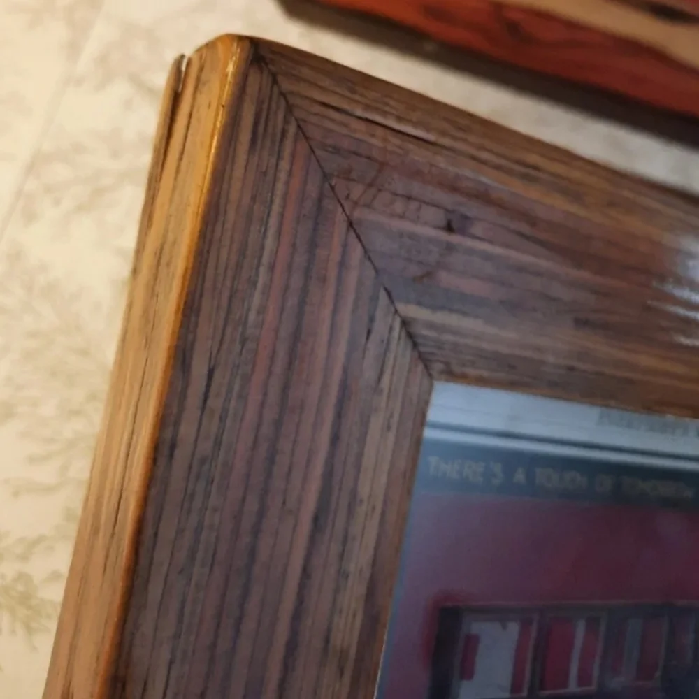 Cole Aero-Eight Old Car Ad In vtg wood frame Antique Auto